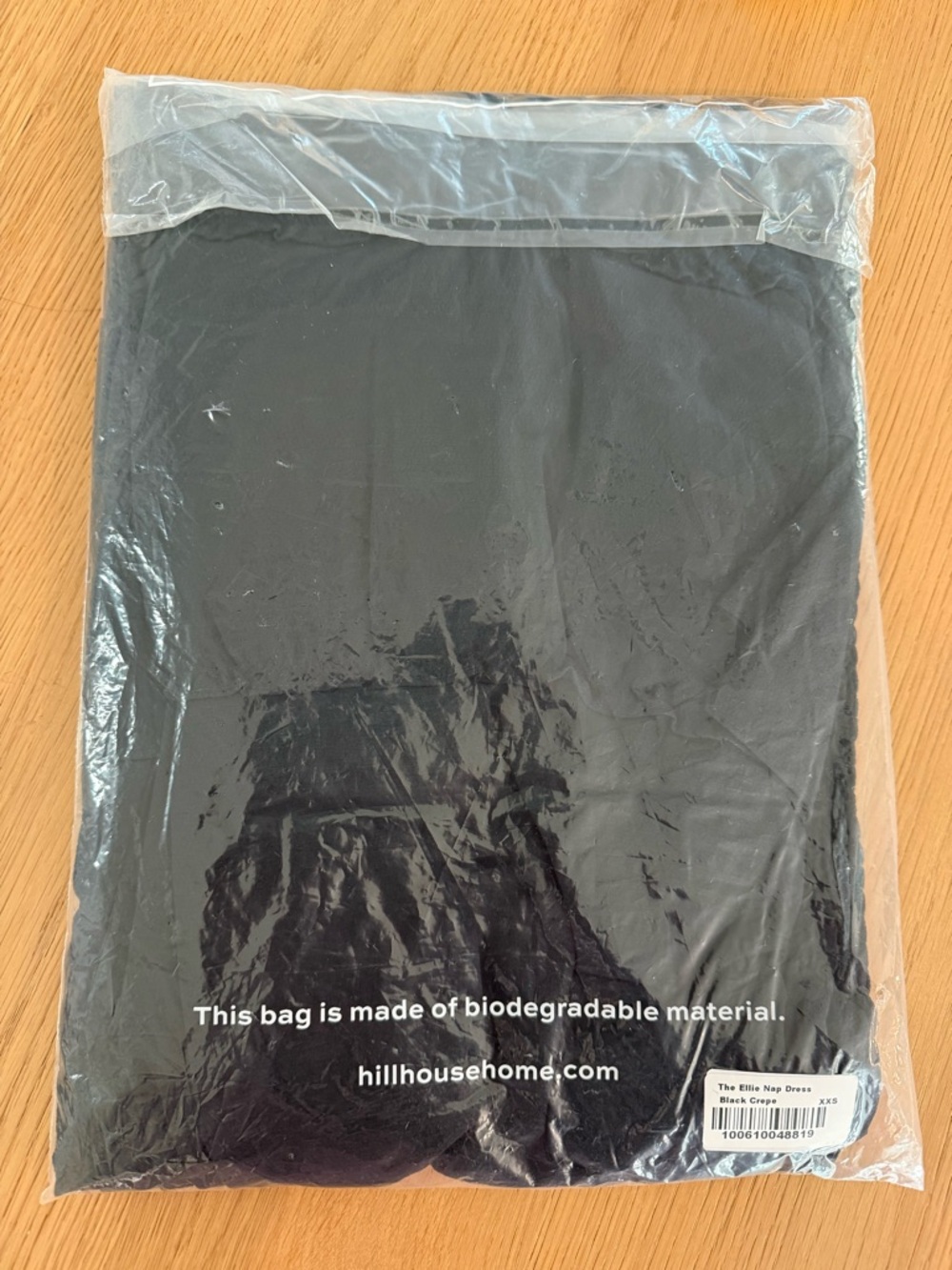 Hill house home Ellie Nap dress in Black Crepe. Size XXS NWT - Picture 3 of 4